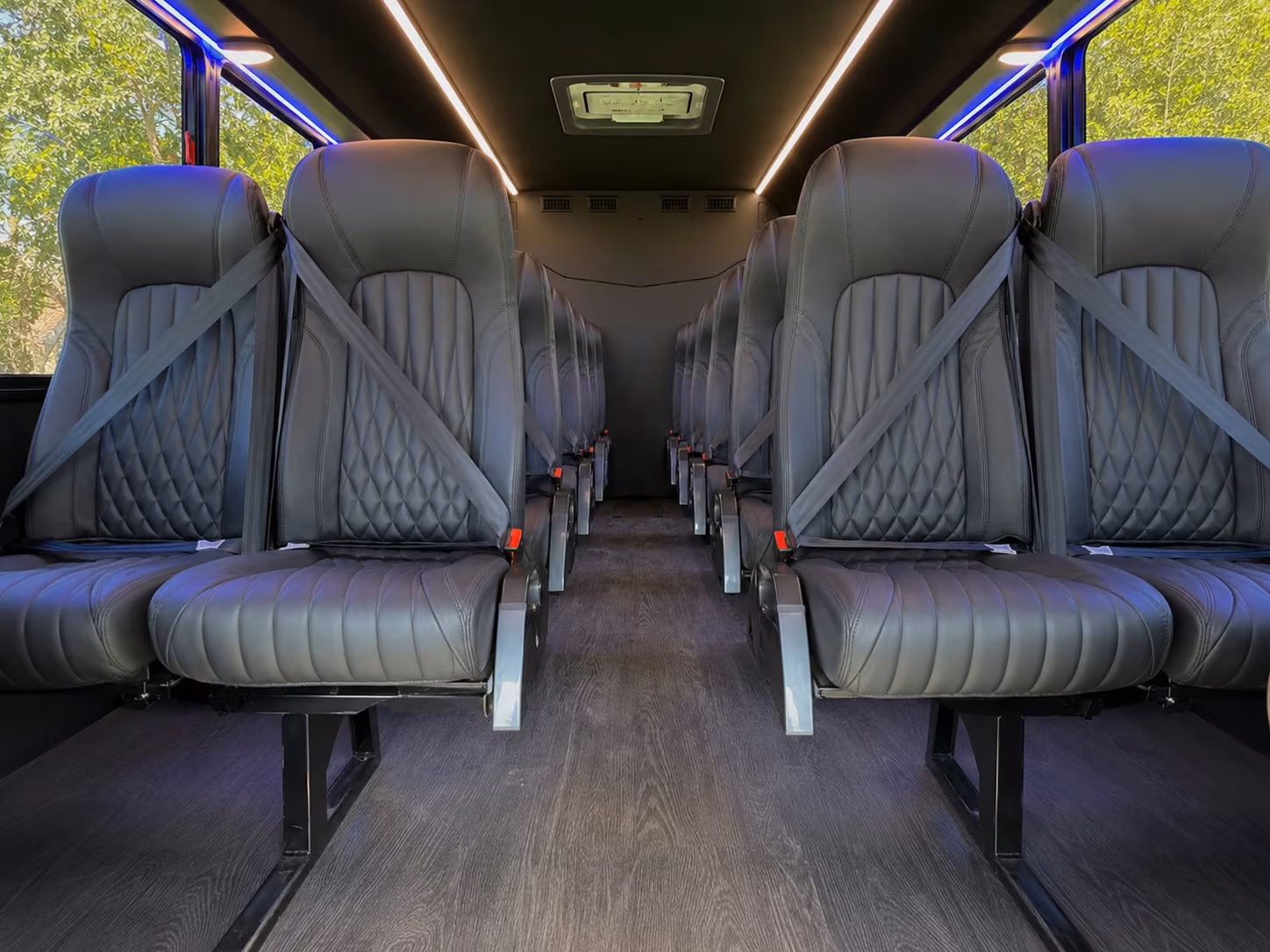 18 passenger minibus interior