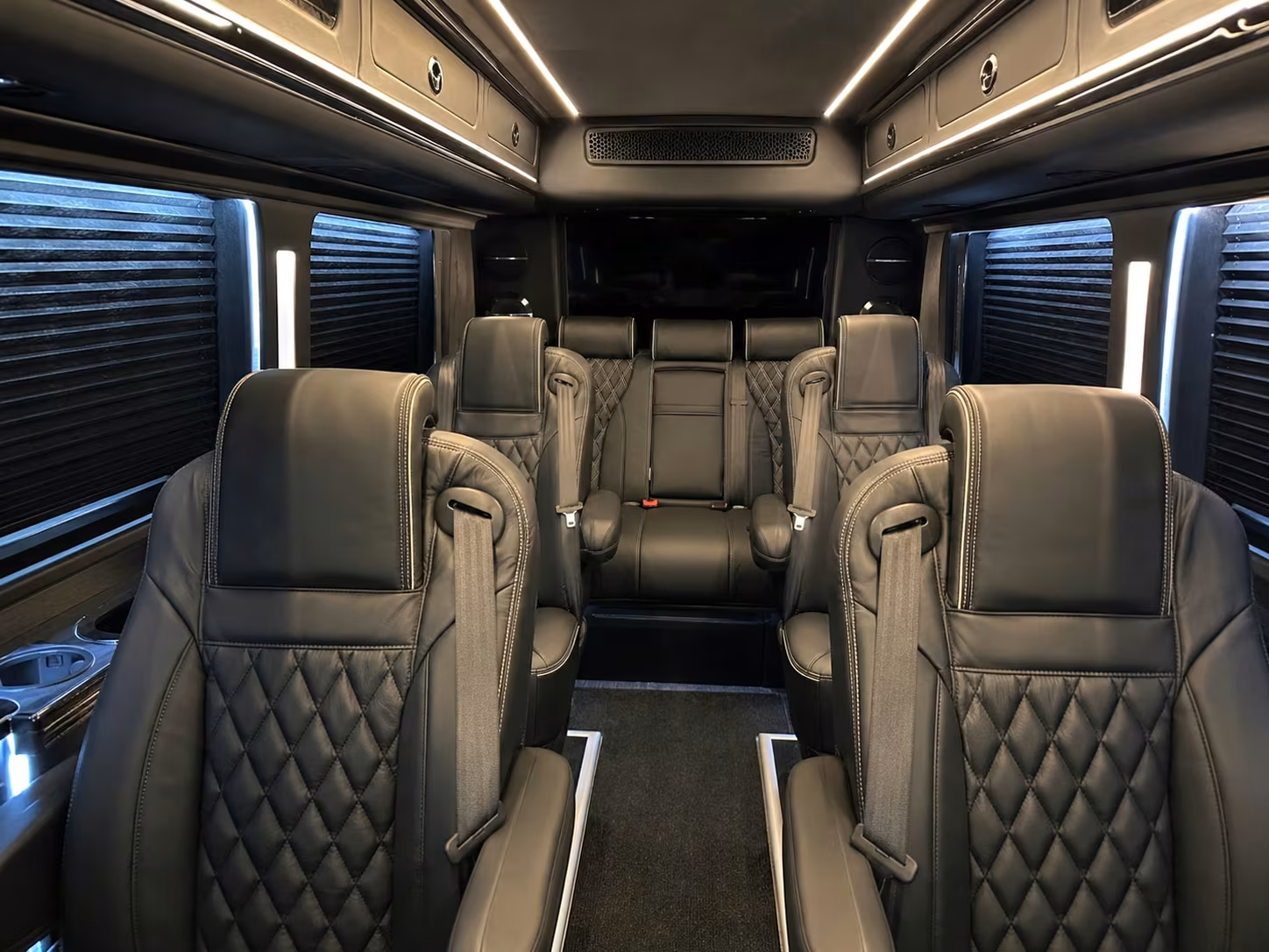 sprinter van with driver inside