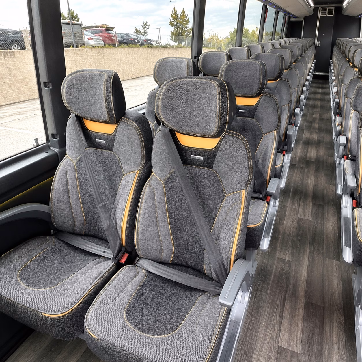 surprise charter bus interior